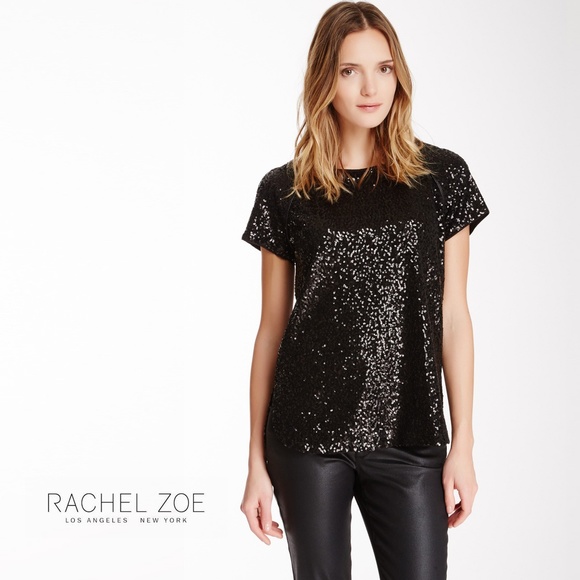rachel zoe sequin top